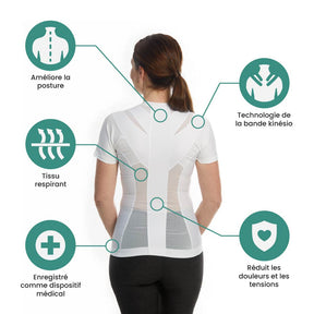 t-shirt de posture technologie neuroband